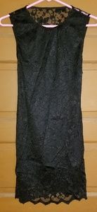 Black lace dress